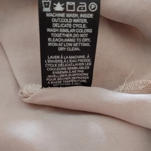 #27 RW&CO. Champagne Satin Tank ~ Size L - Picture 12 of 12